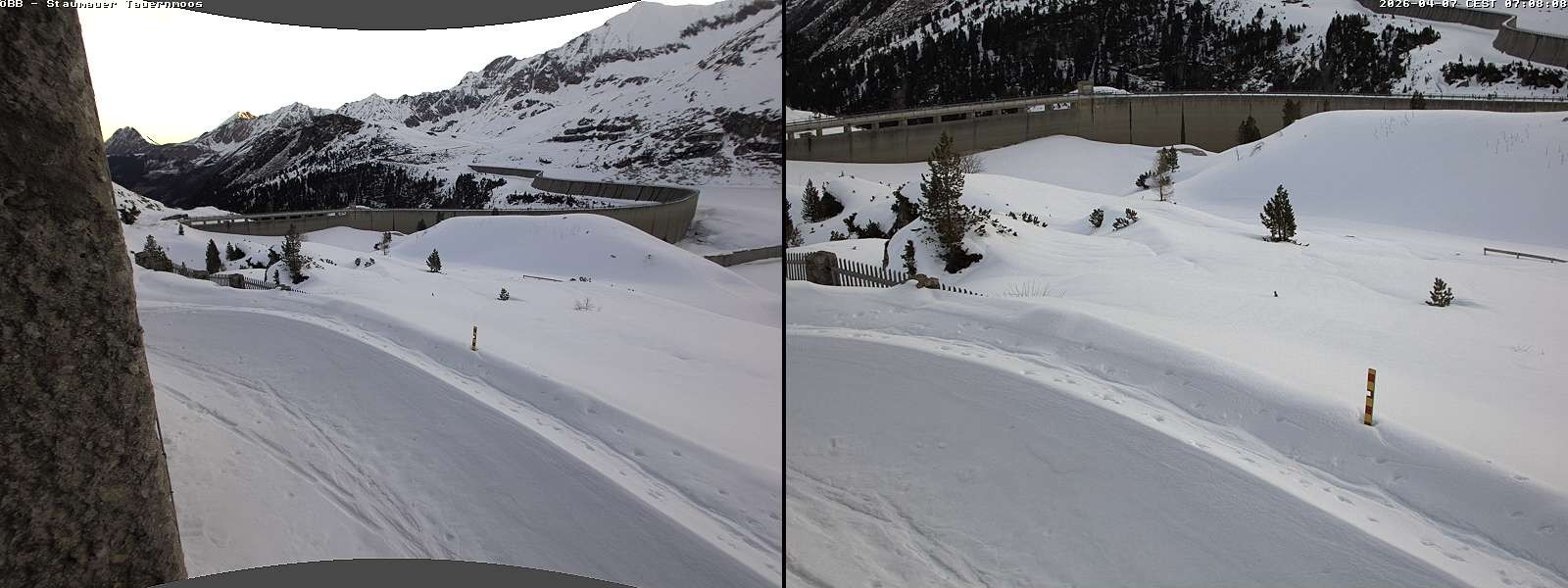 Archived image Webcam Tauernmoossee reservoir