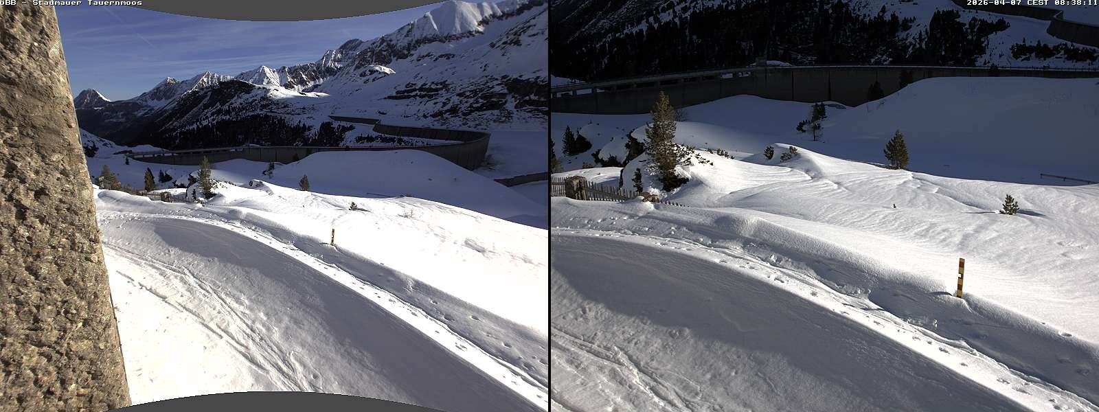 Archived image Webcam Tauernmoossee reservoir