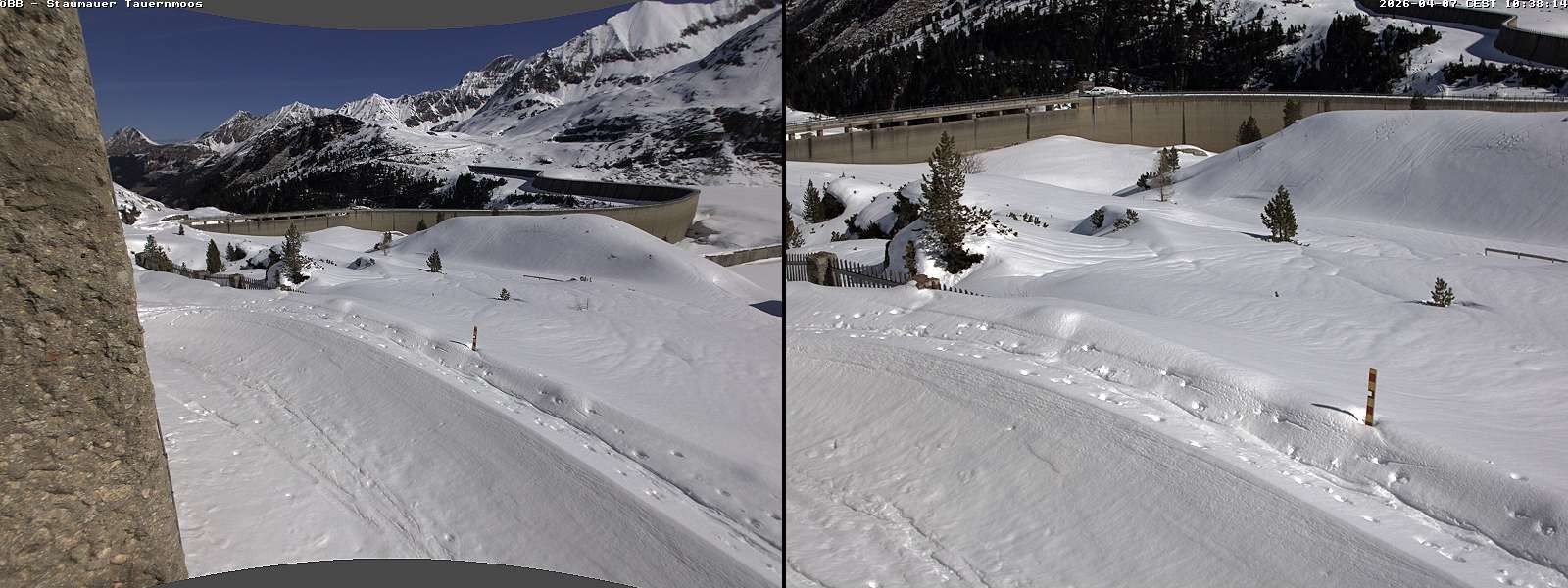 Archived image Webcam Tauernmoossee reservoir