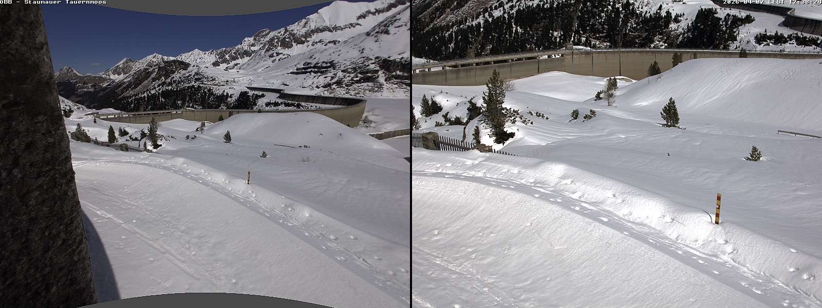 Archived image Webcam Tauernmoossee reservoir