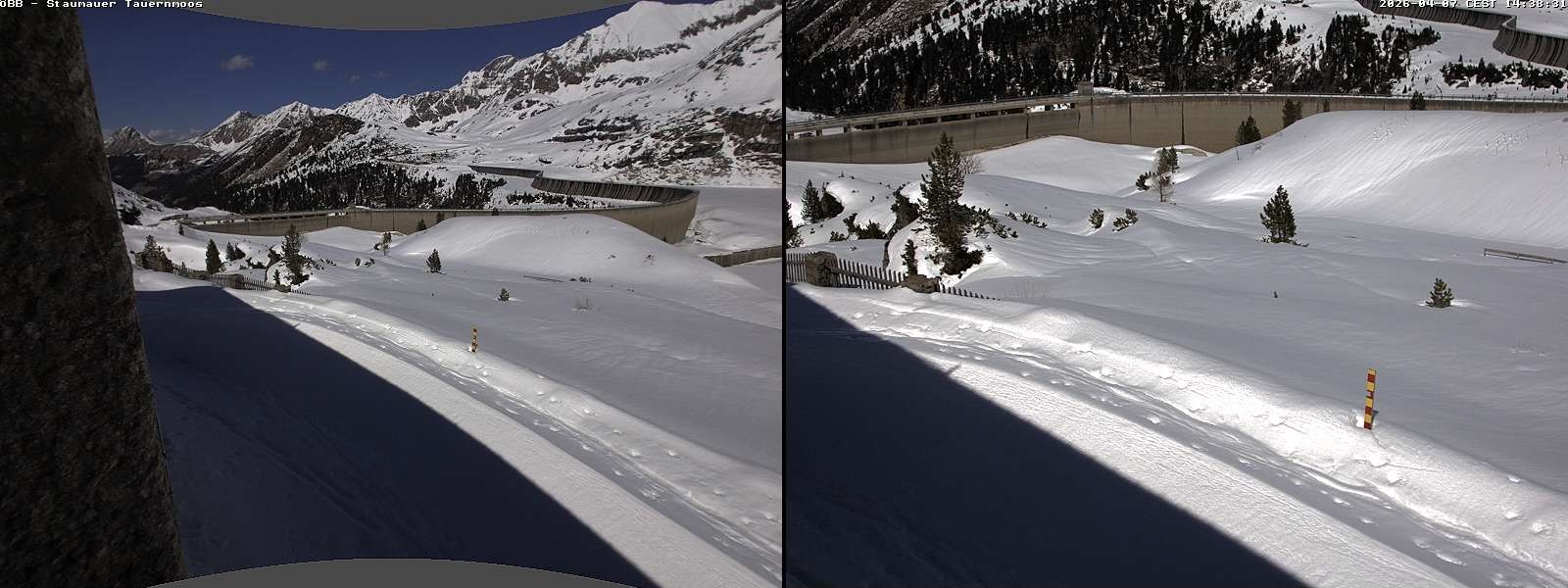 Archived image Webcam Tauernmoossee reservoir