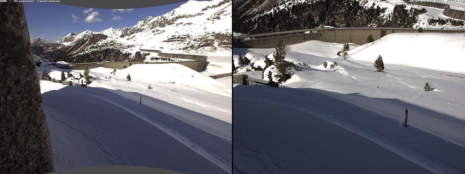 Archived image Webcam Tauernmoossee reservoir