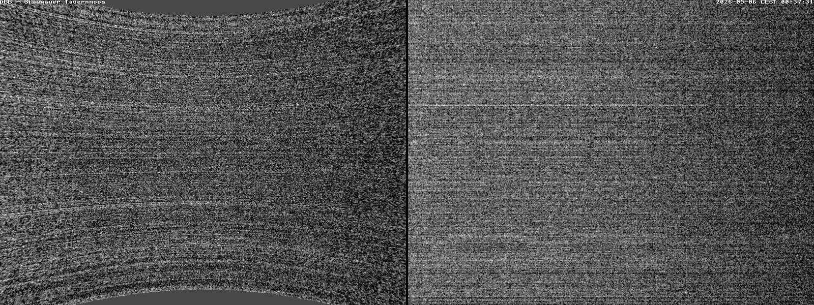 Archiv Foto Webcam Tauernmoossee - Blick auf die Staumauer