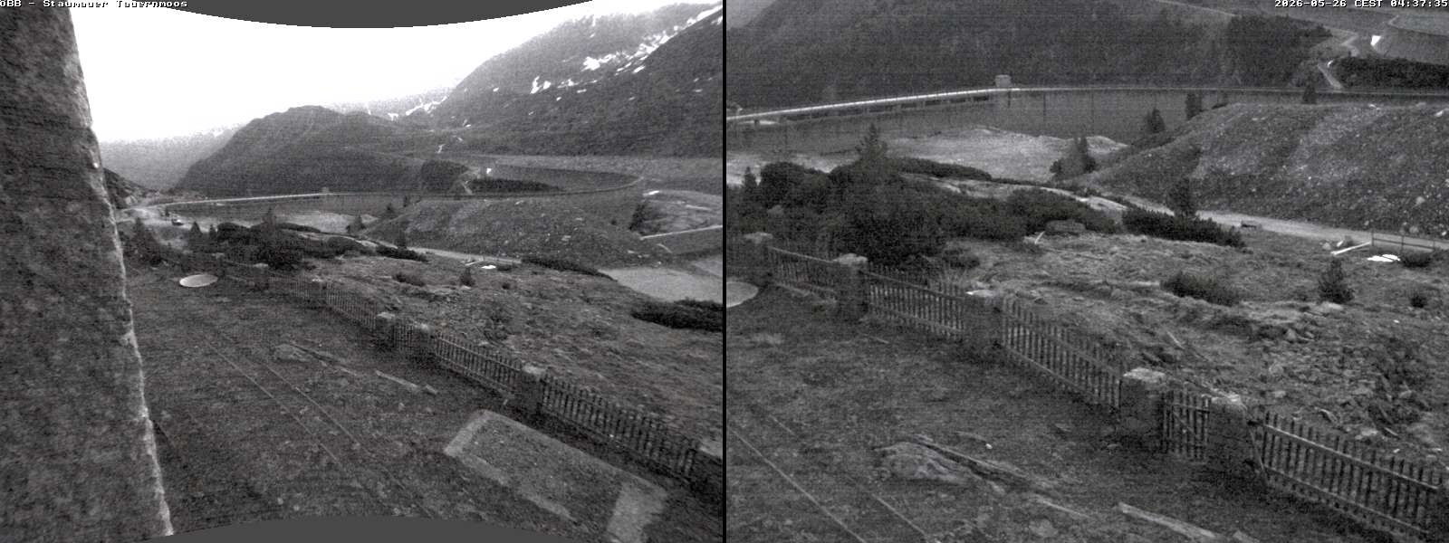 Archiv Foto Webcam Tauernmoossee - Blick auf die Staumauer