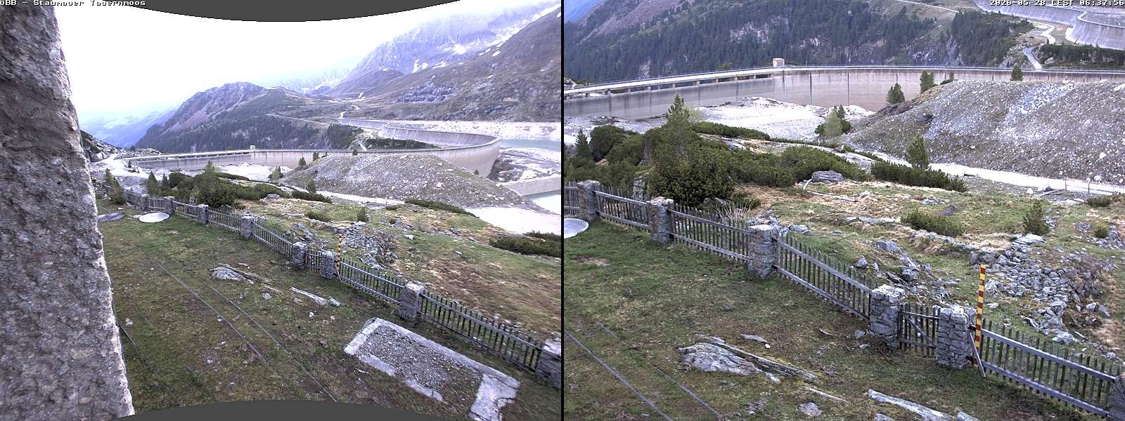 Archived image Webcam Tauernmoossee reservoir