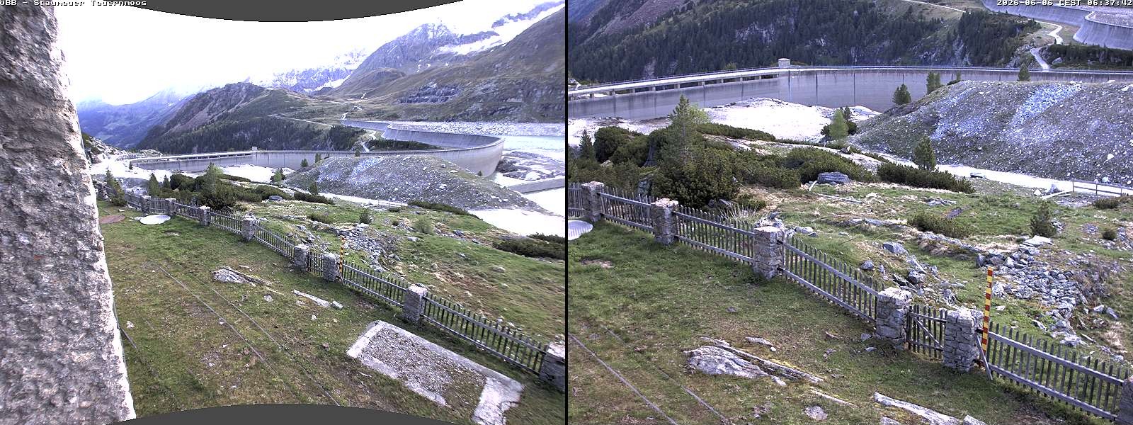 Archived image Webcam Tauernmoossee reservoir