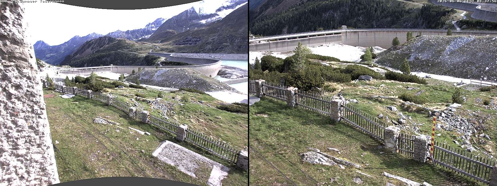 Archived image Webcam Tauernmoossee reservoir