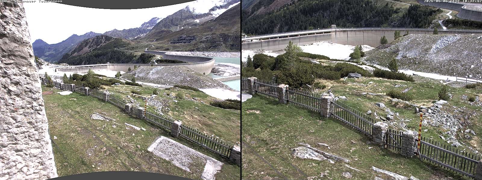 Archived image Webcam Tauernmoossee reservoir