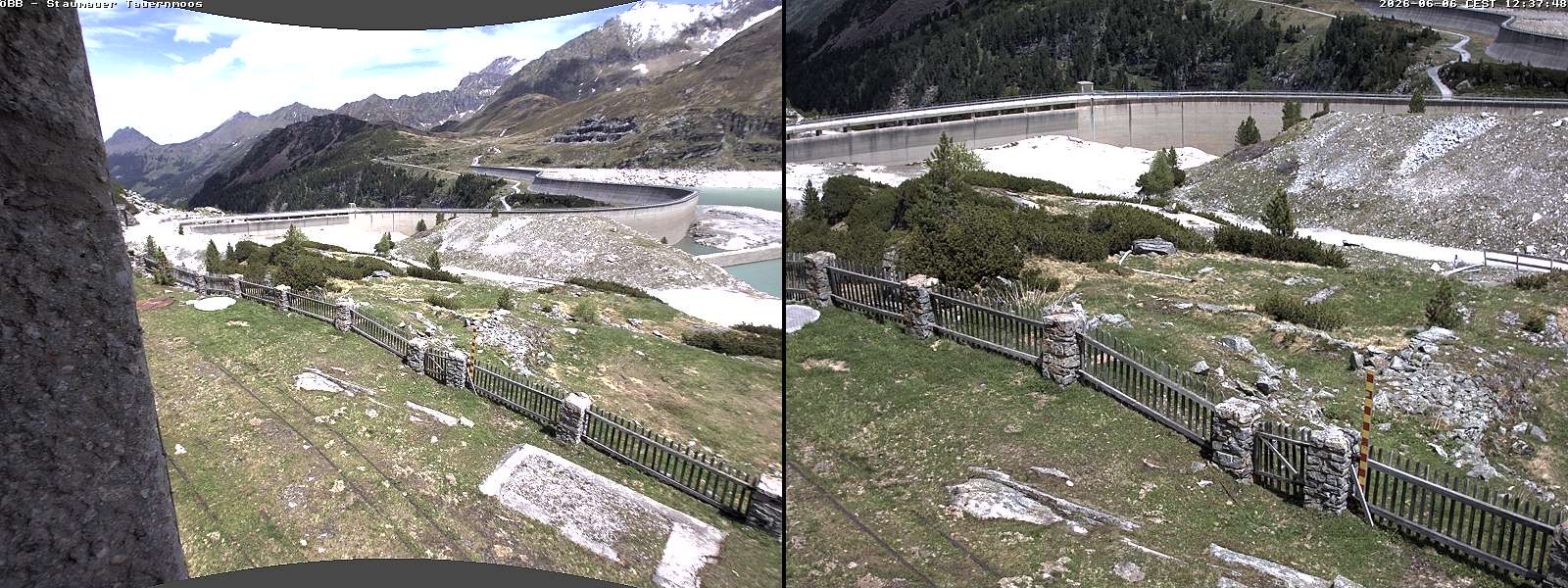 Archived image Webcam Tauernmoossee reservoir