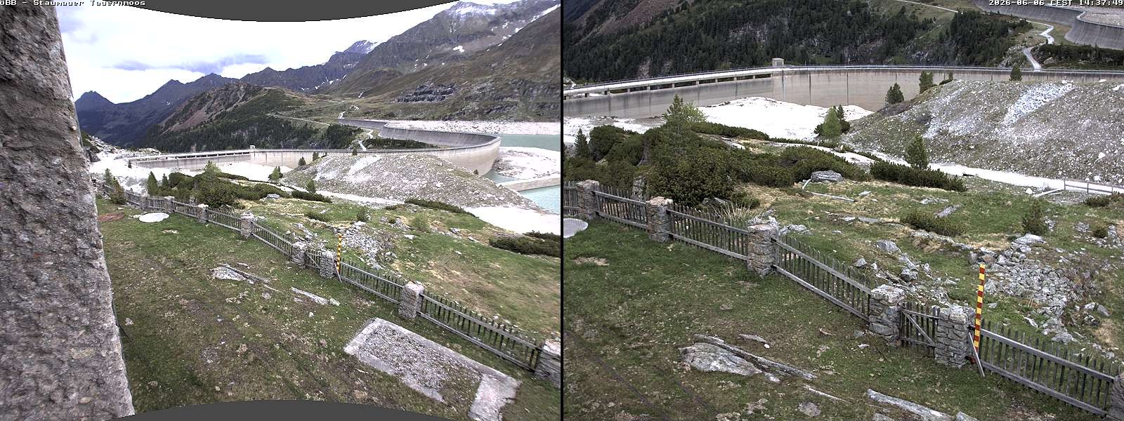 Archived image Webcam Tauernmoossee reservoir
