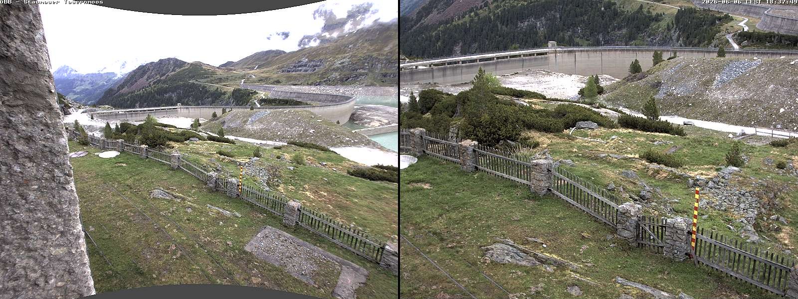 Archived image Webcam Tauernmoossee reservoir