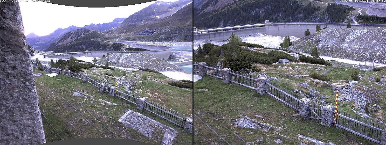 Archived image Webcam Tauernmoossee reservoir