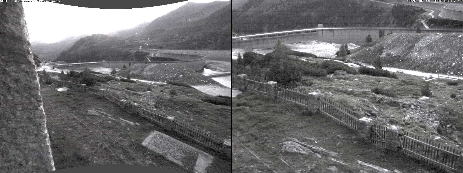 Archiv Foto Webcam Tauernmoossee - Blick auf die Staumauer