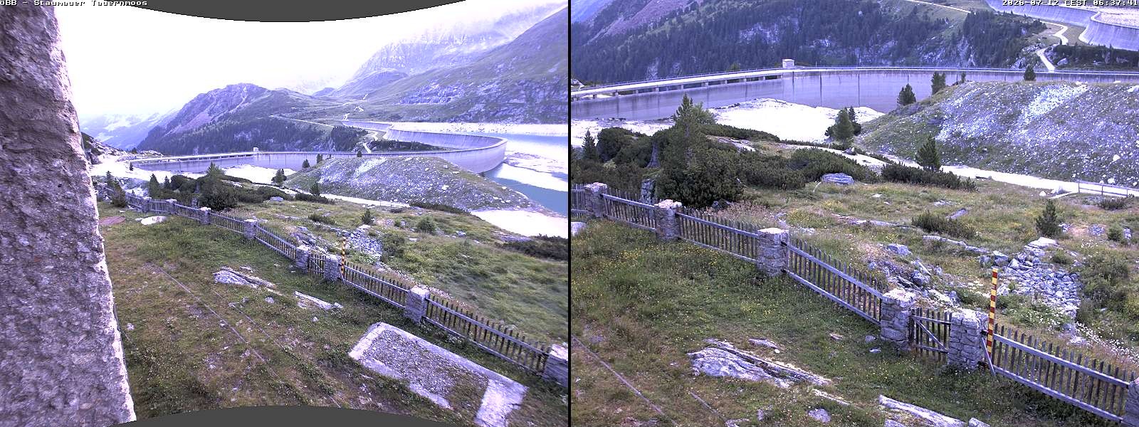 Archived image Webcam Tauernmoossee reservoir