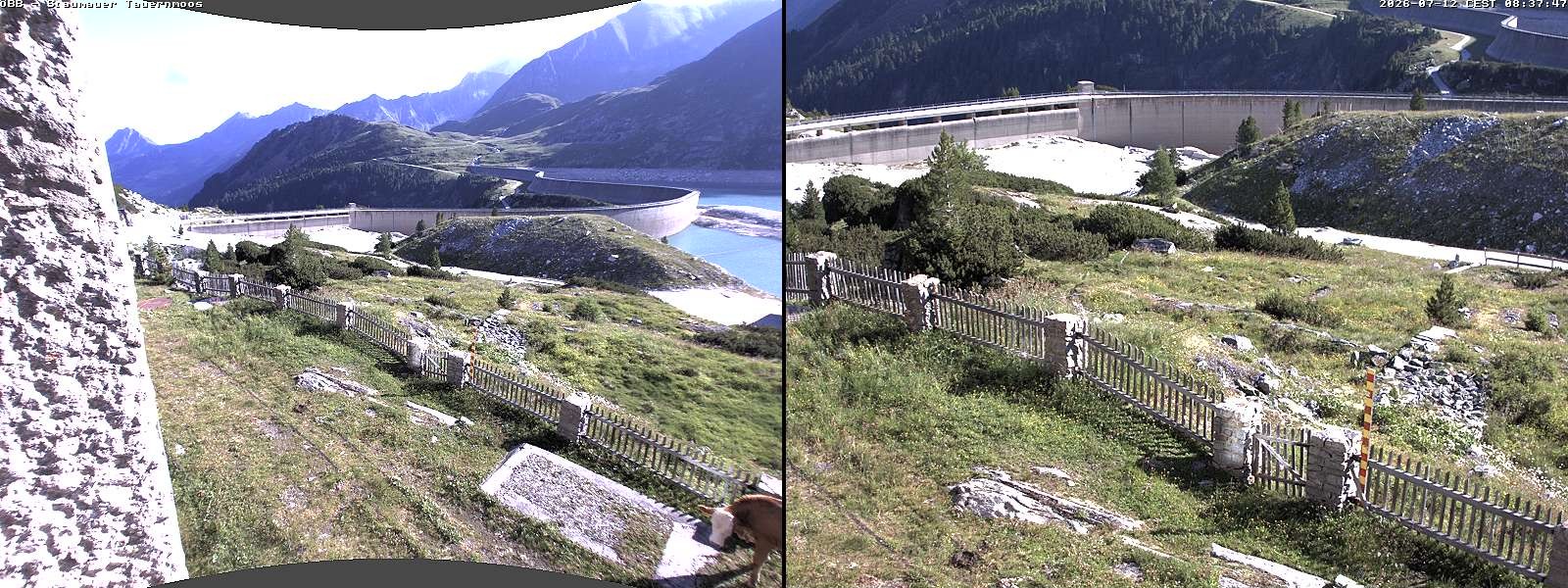 Archived image Webcam Tauernmoossee reservoir