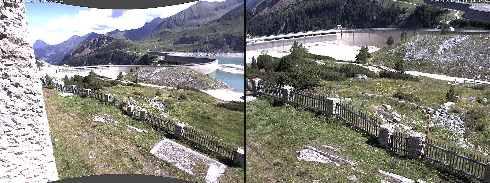 Archived image Webcam Tauernmoossee reservoir