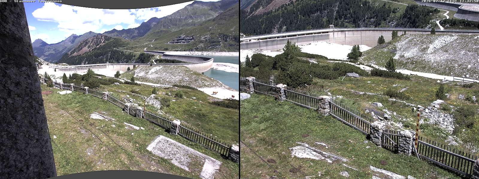 Archived image Webcam Tauernmoossee reservoir
