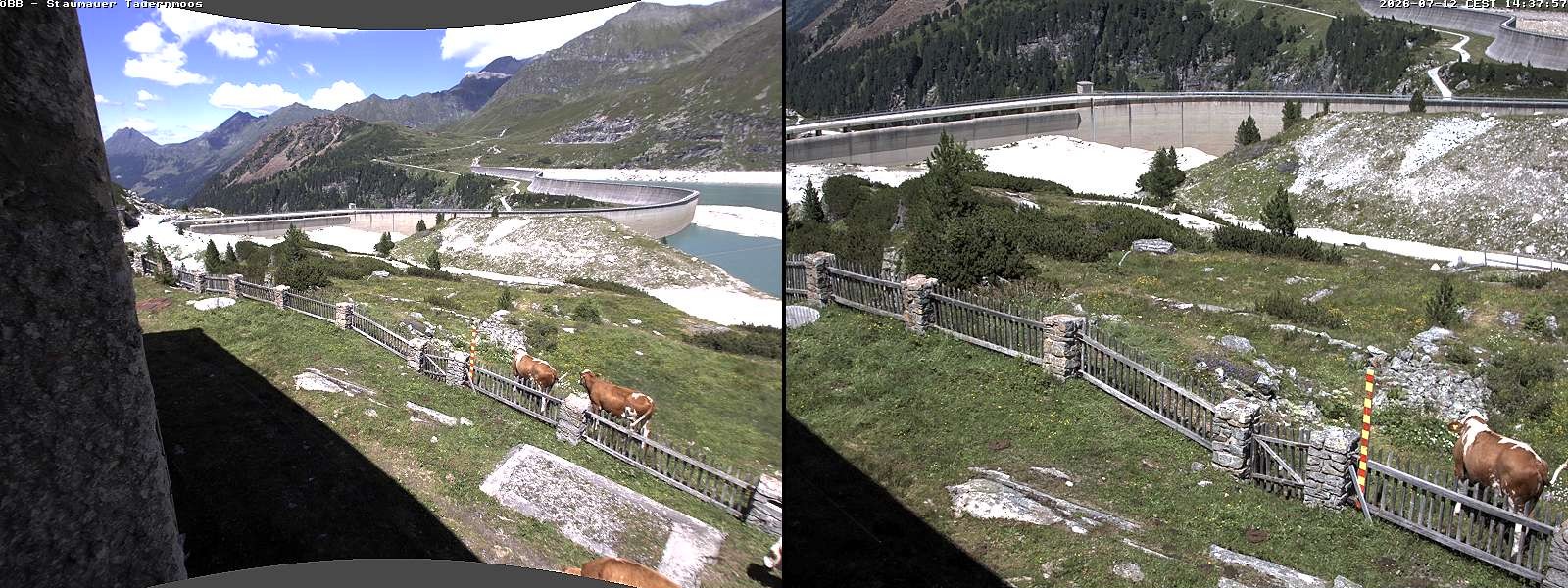 Archived image Webcam Tauernmoossee reservoir