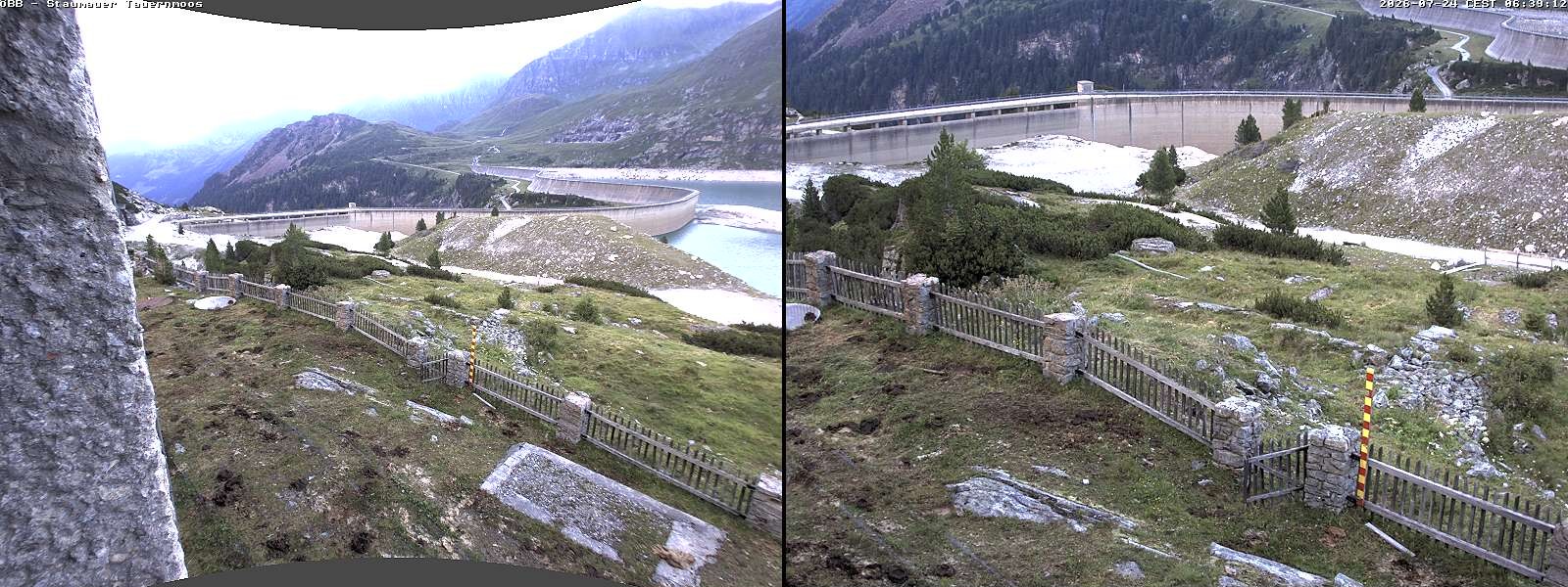 Archived image Webcam Tauernmoossee reservoir