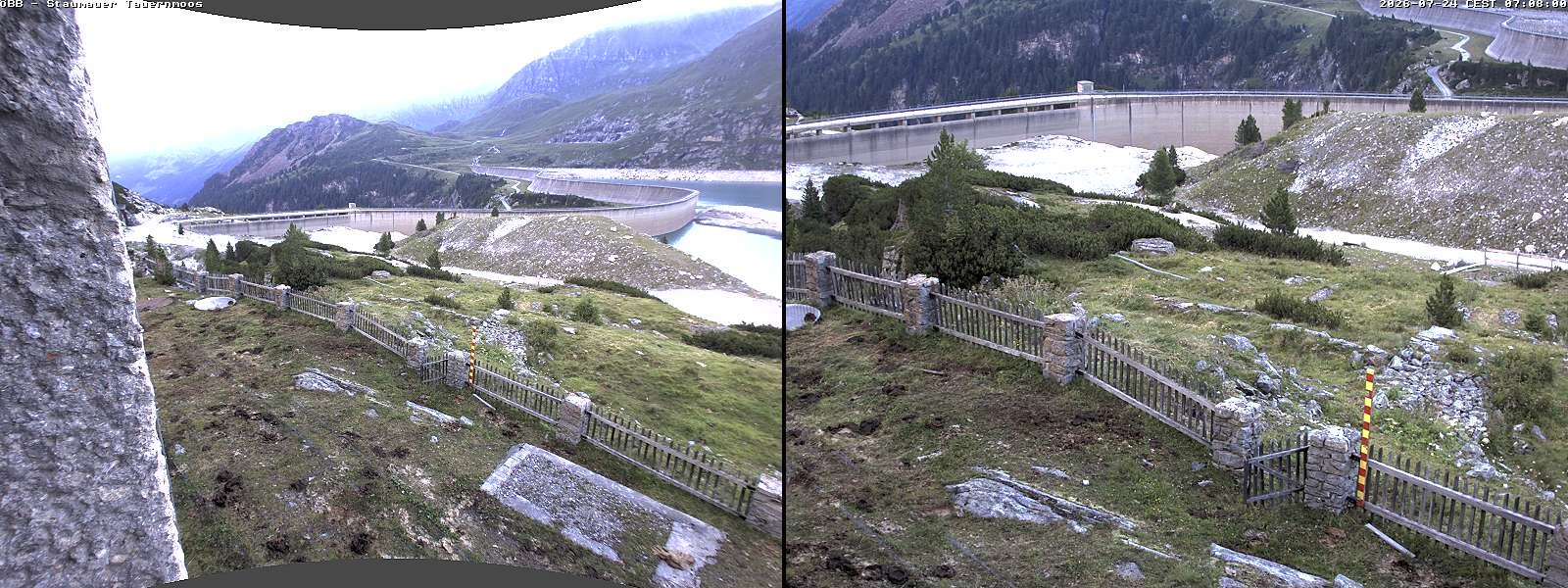 Archived image Webcam Tauernmoossee reservoir