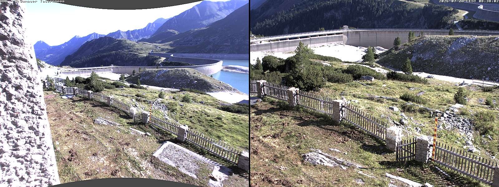 Archived image Webcam Tauernmoossee reservoir