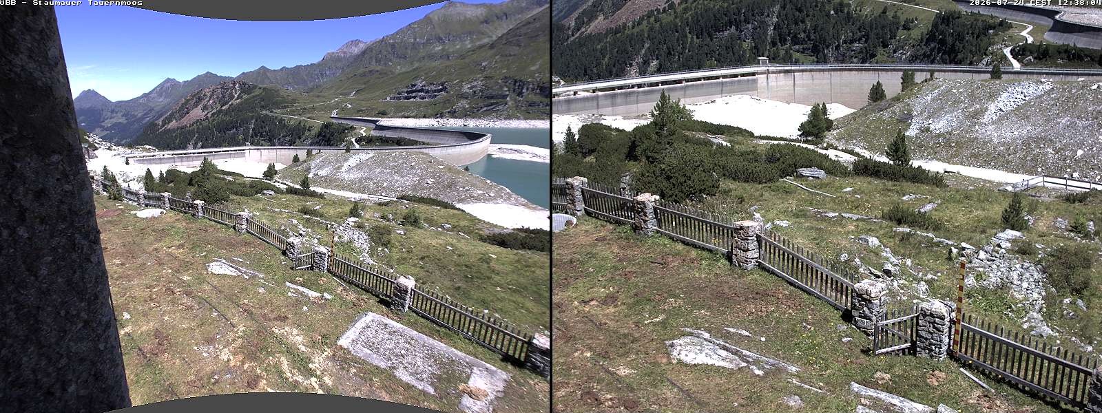 Archived image Webcam Tauernmoossee reservoir