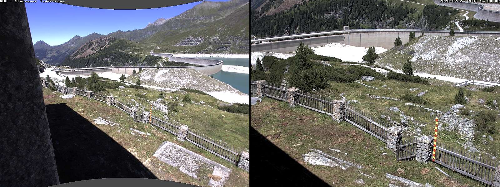 Archived image Webcam Tauernmoossee reservoir