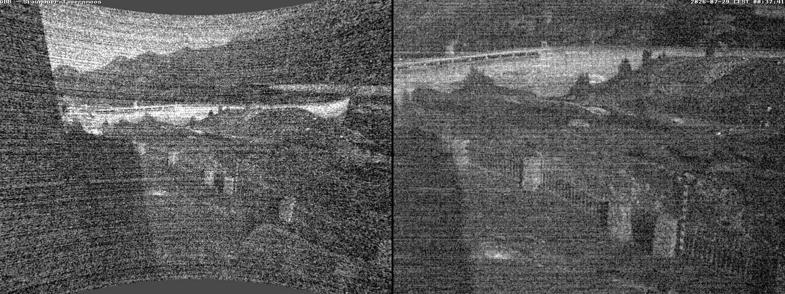 Archiv Foto Webcam Tauernmoossee - Blick auf die Staumauer