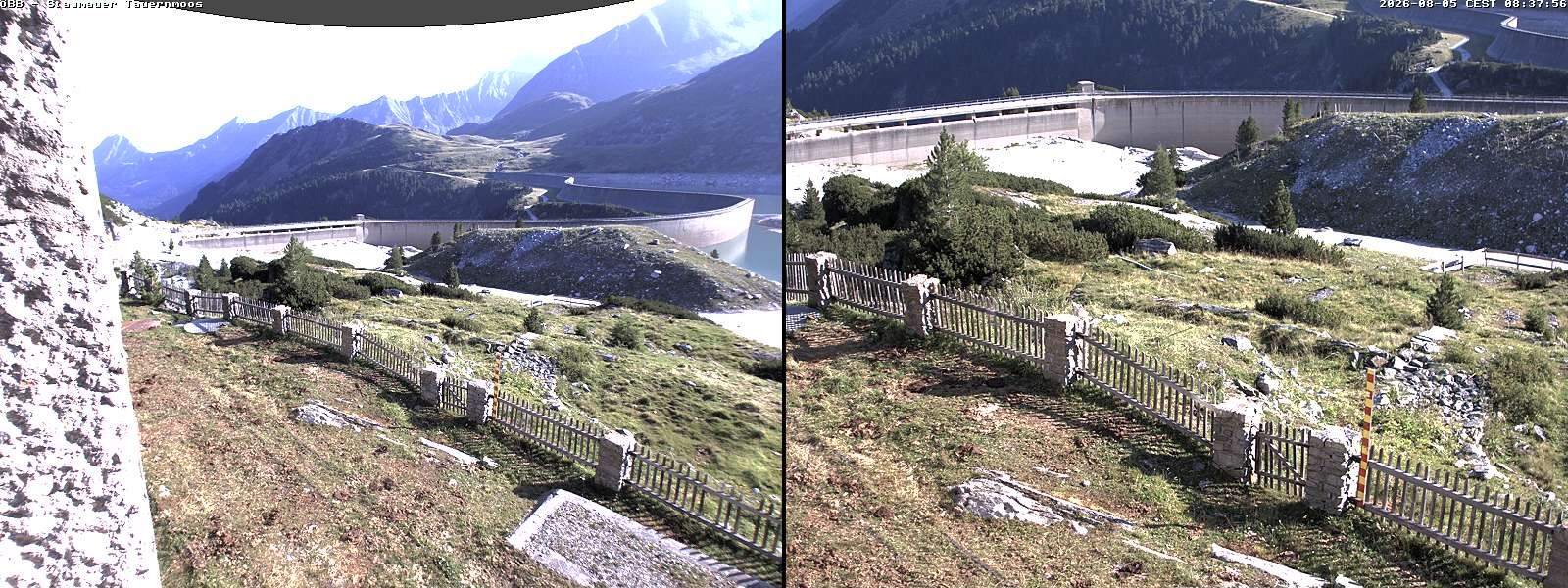 Archived image Webcam Tauernmoossee reservoir