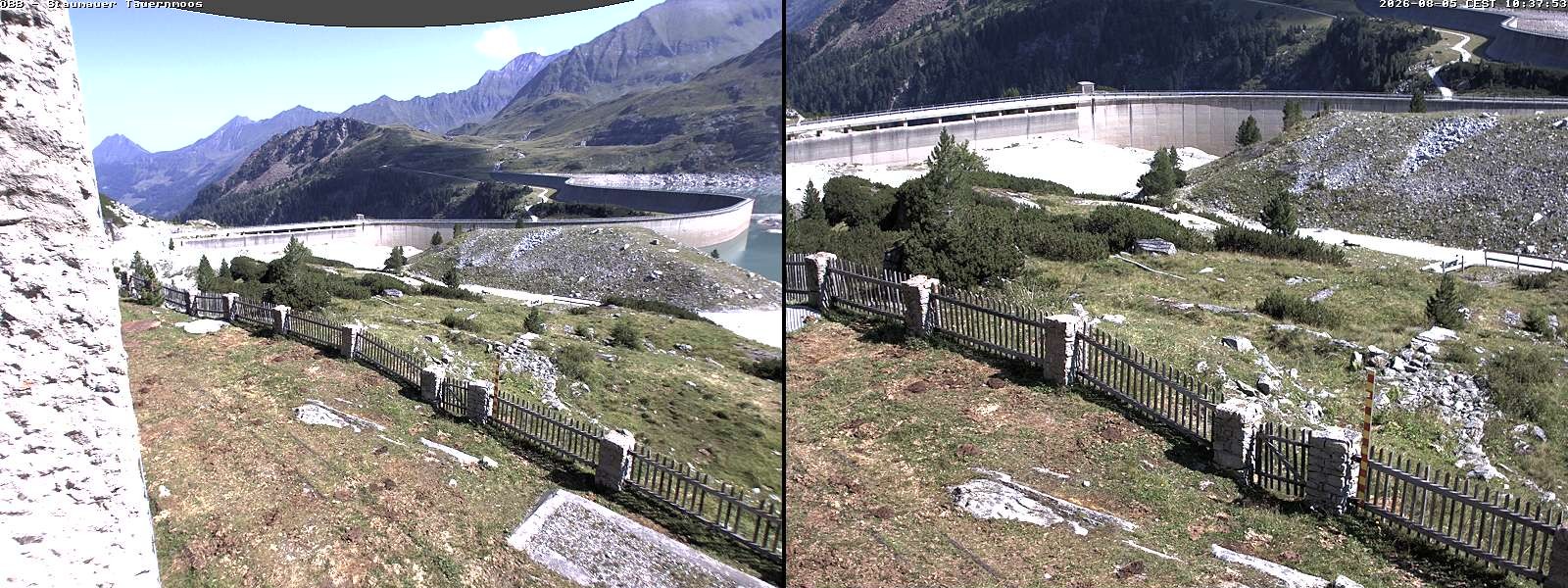 Archived image Webcam Tauernmoossee reservoir