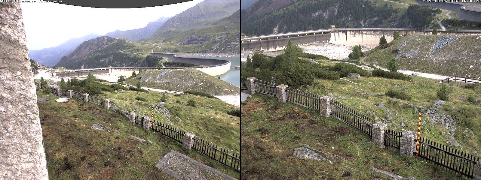 Archived image Webcam Tauernmoossee reservoir