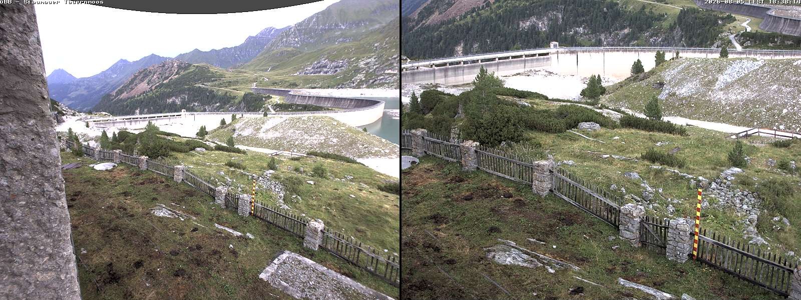 Archived image Webcam Tauernmoossee reservoir