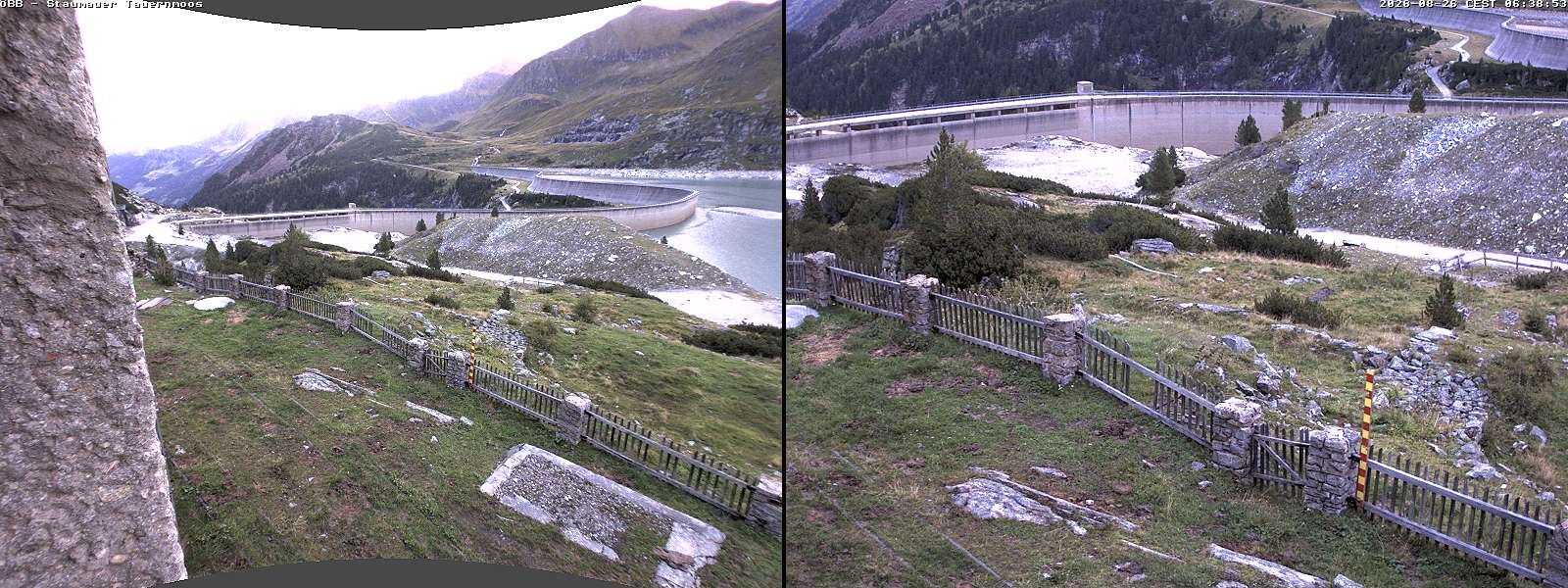Archived image Webcam Tauernmoossee reservoir