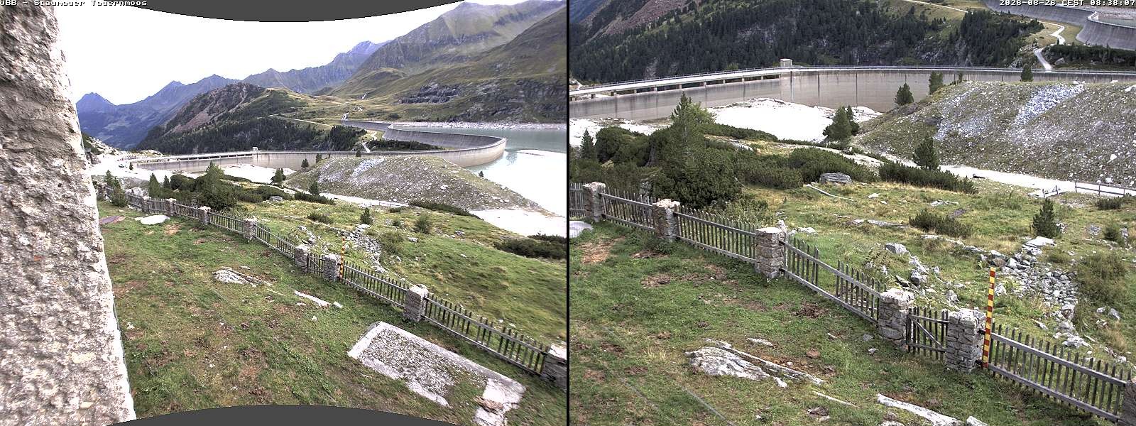 Archived image Webcam Tauernmoossee reservoir