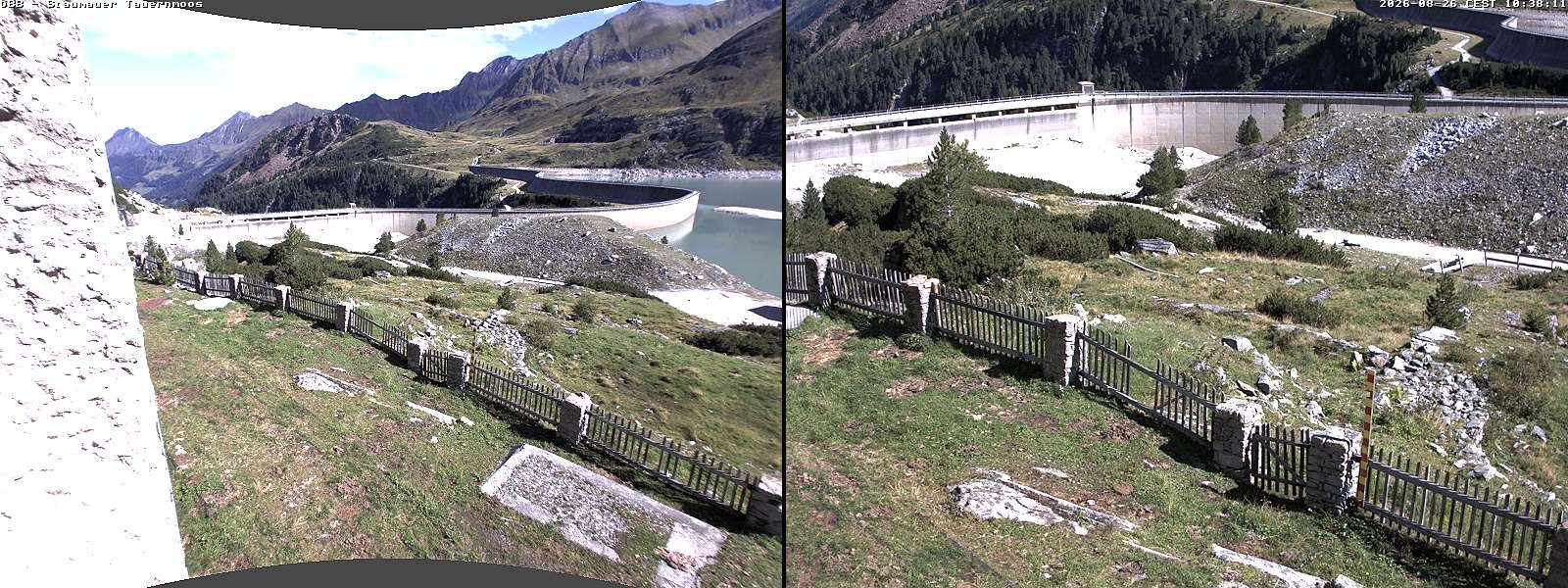 Archived image Webcam Tauernmoossee reservoir