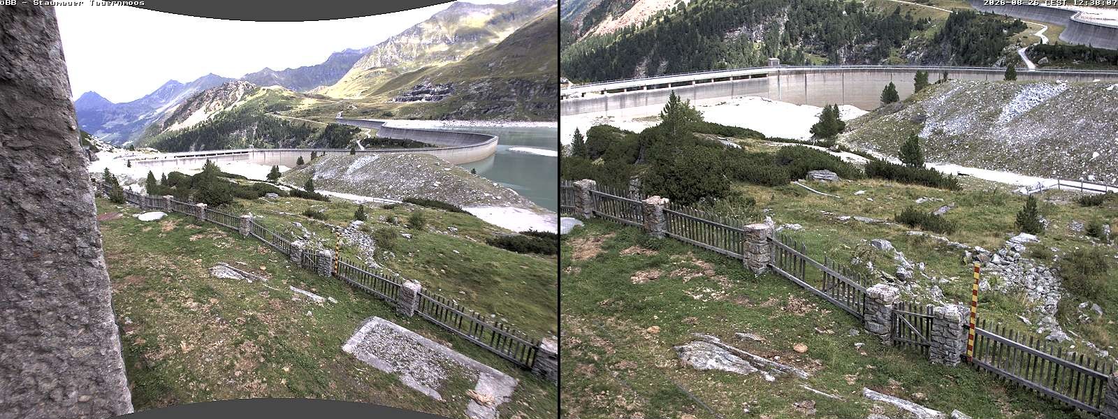 Archived image Webcam Tauernmoossee reservoir
