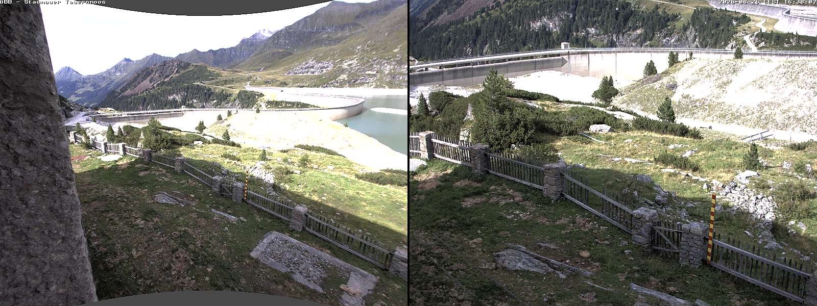 Archived image Webcam Tauernmoossee reservoir