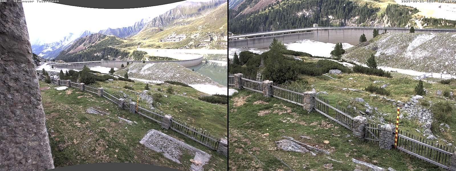 Archived image Webcam Tauernmoossee reservoir