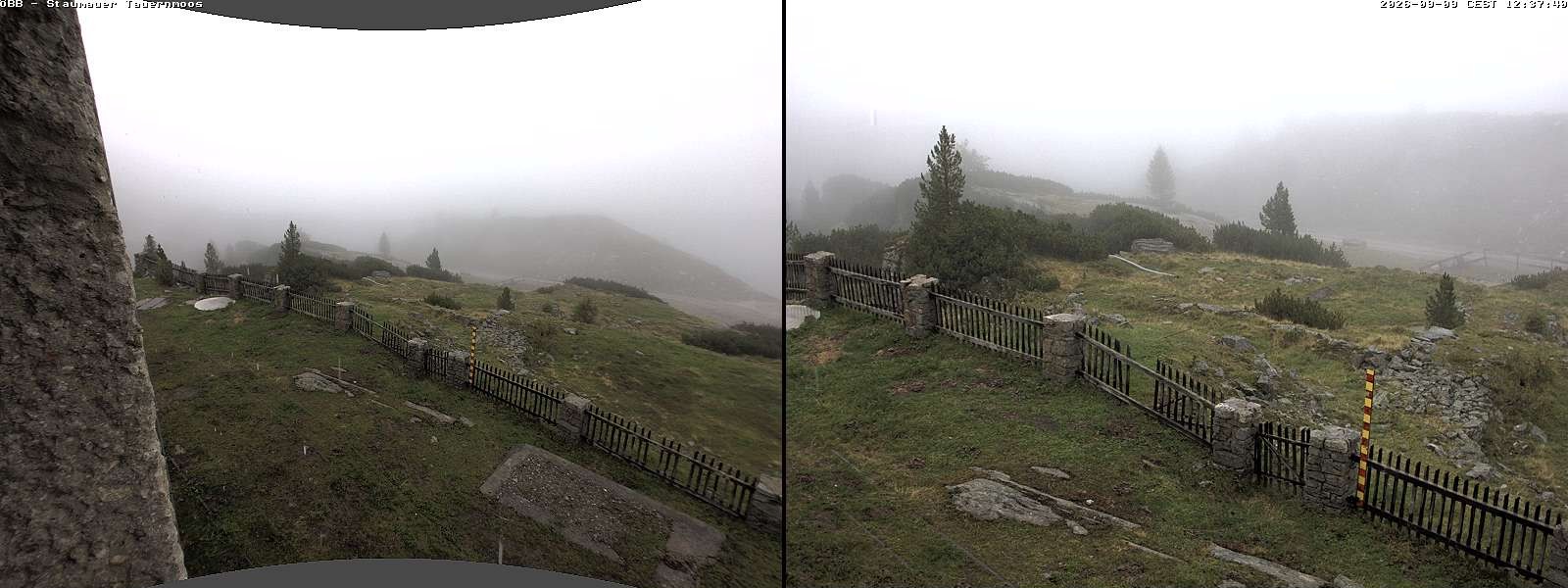 Archiv Foto Webcam Tauernmoossee - Blick auf die Staumauer