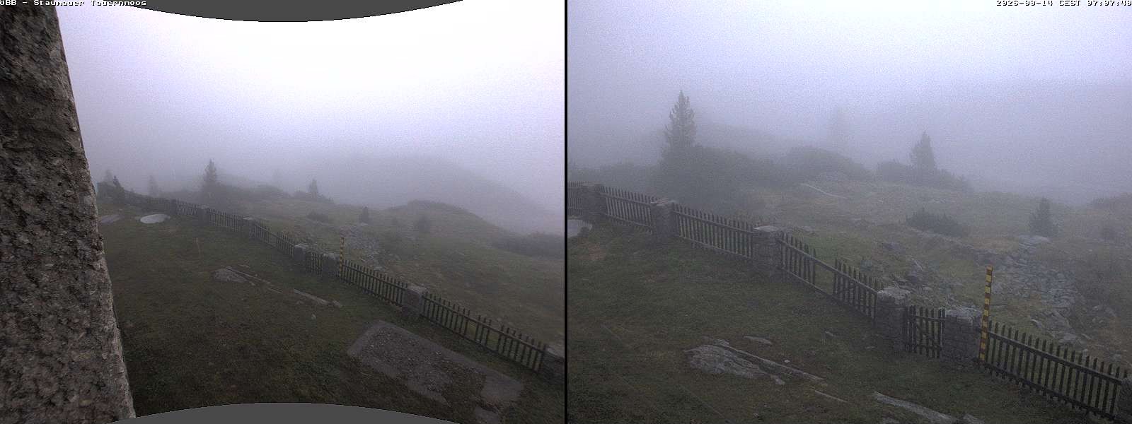Archiv Foto Webcam Tauernmoossee - Blick auf die Staumauer