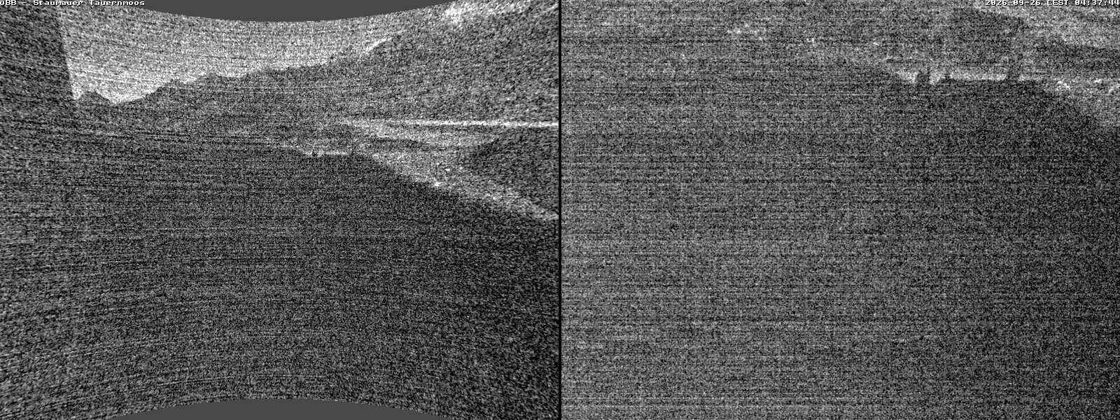 Archiv Foto Webcam Tauernmoossee - Blick auf die Staumauer