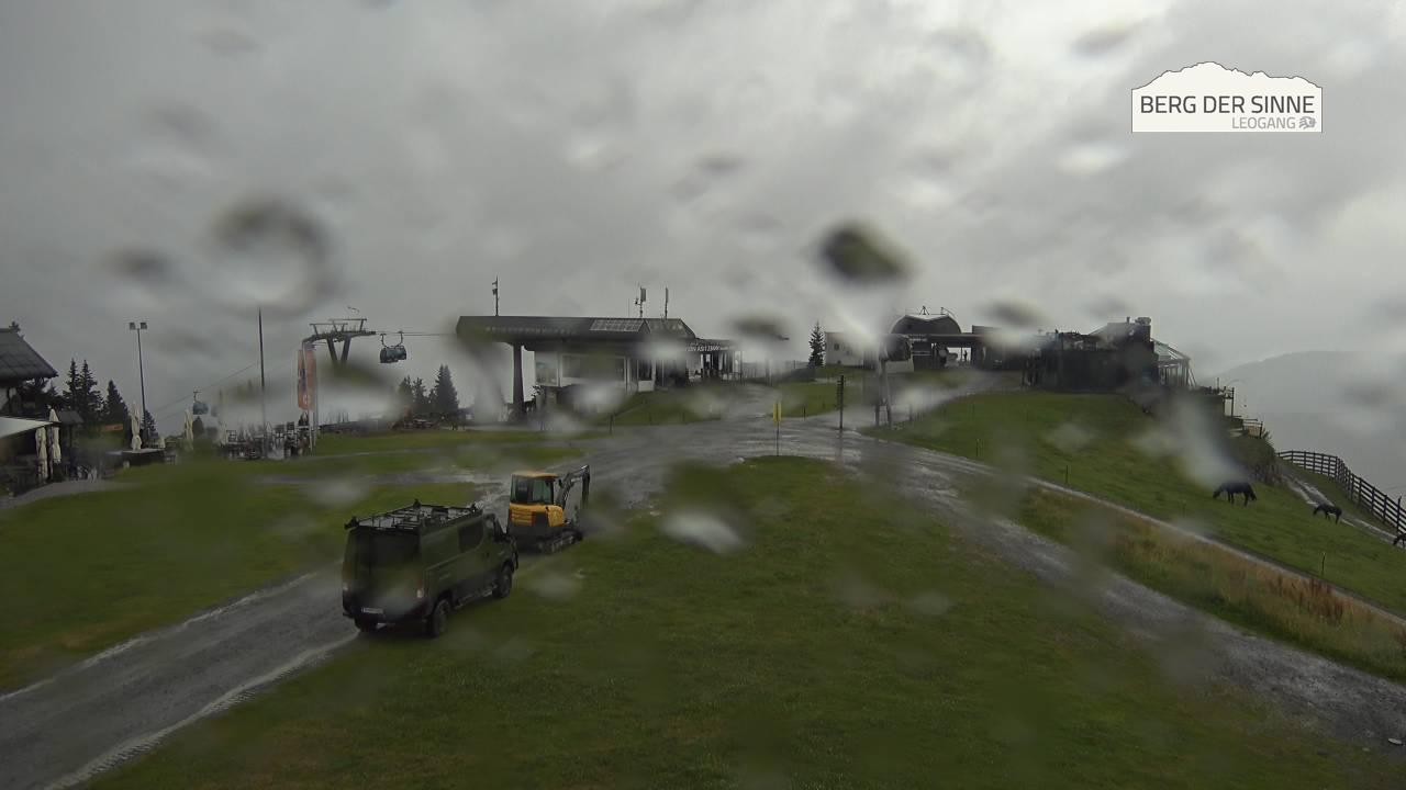 Archiv Foto Webcam Leogang: Bergstation Asitzbahn