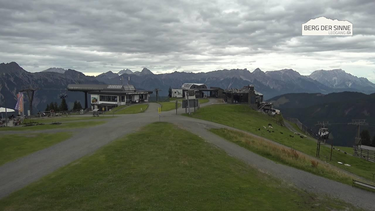 Archiv Foto Webcam Leogang: Bergstation Asitzbahn