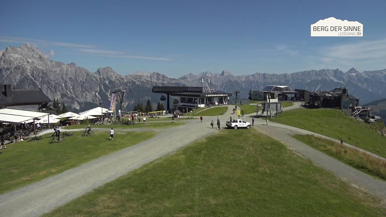 Archiv Foto Webcam Leogang: Bergstation Asitzbahn