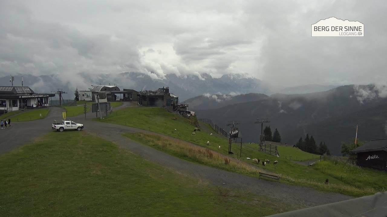 Archiv Foto Webcam Leogang: Bergstation Asitzbahn