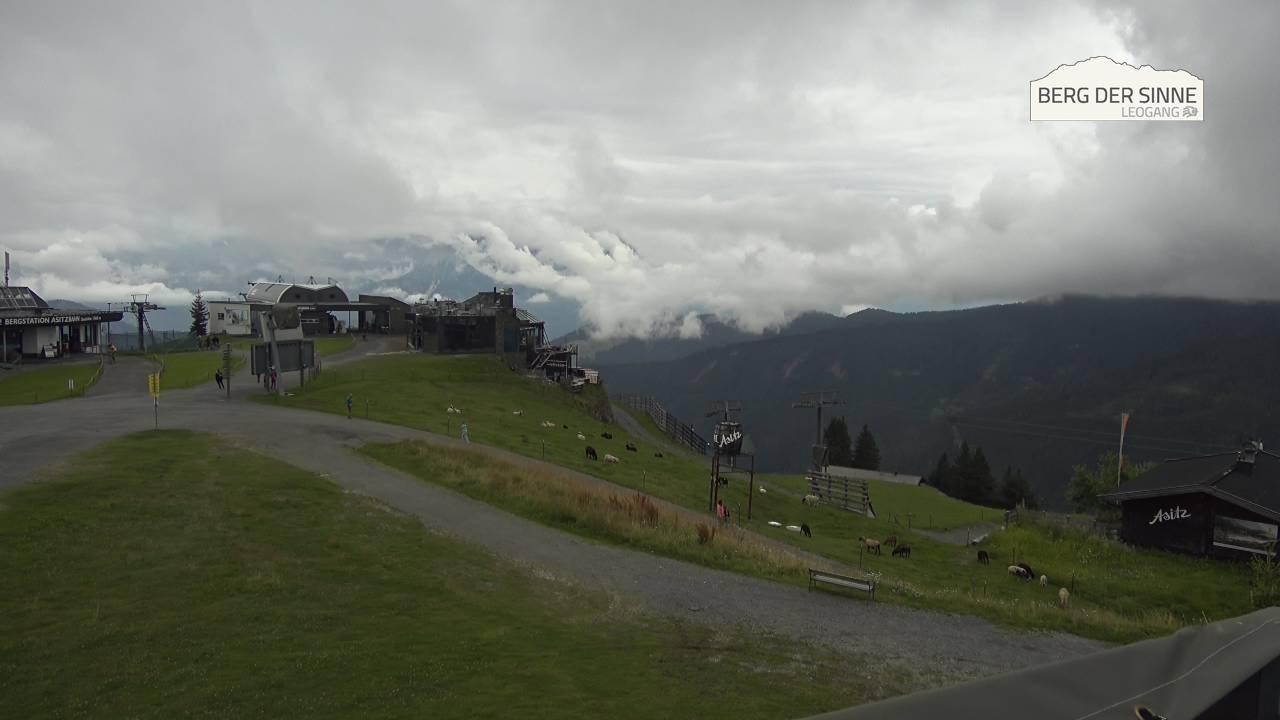 Archiv Foto Webcam Leogang: Bergstation Asitzbahn