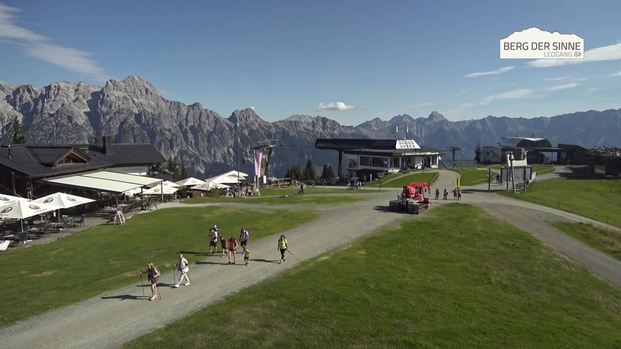 Archiv Foto Webcam Leogang: Bergstation Asitzbahn
