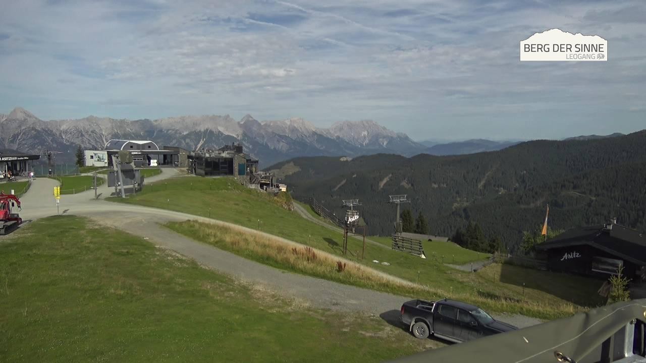 Archiv Foto Webcam Leogang: Bergstation Asitzbahn