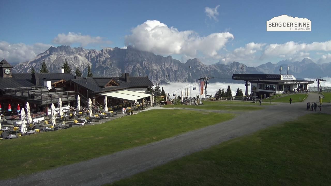 Archiv Foto Webcam Leogang: Bergstation Asitzbahn