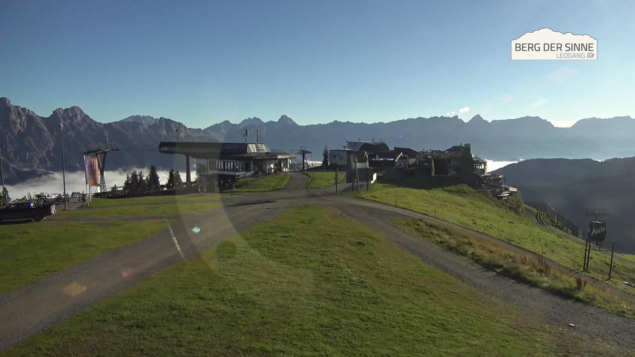 Archiv Foto Webcam Leogang: Bergstation Asitzbahn